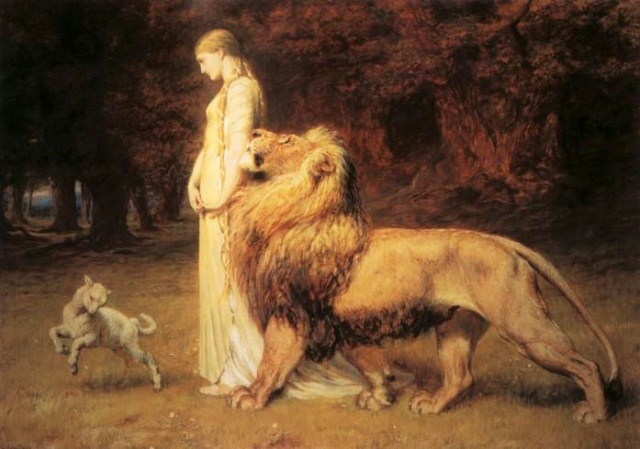 14th Dec - Briton Rivi_re - Una and the Lion